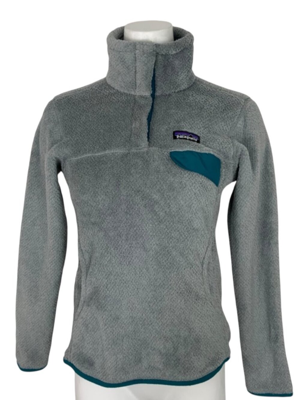 Patagonia Womens Re-Tool Snap-T Pullover Jacket S Gray